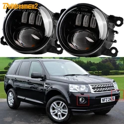 2 X Car Front Bumper LED Lens Fog Light Assembly DRL 60W H11 For Land Rover Freelander 2 LR2 FA_ 2006-2014