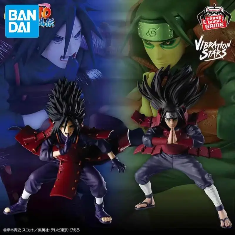 

В наличии Bandai, оригинальные фигурки Наруто Шидай Хокаге Учиха Мадара, аниме, экшн-модель, мультяшная кукла, настольная игрушка, праздничные подарки