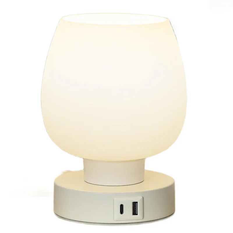 eleg-touch-ベッドサイドテーブルランプ-usb-c-a-充電ポート付き寝室用小型ランプ-3-ウェイ調光可能、ナイトスタンドデスクランプ-us-プラグ