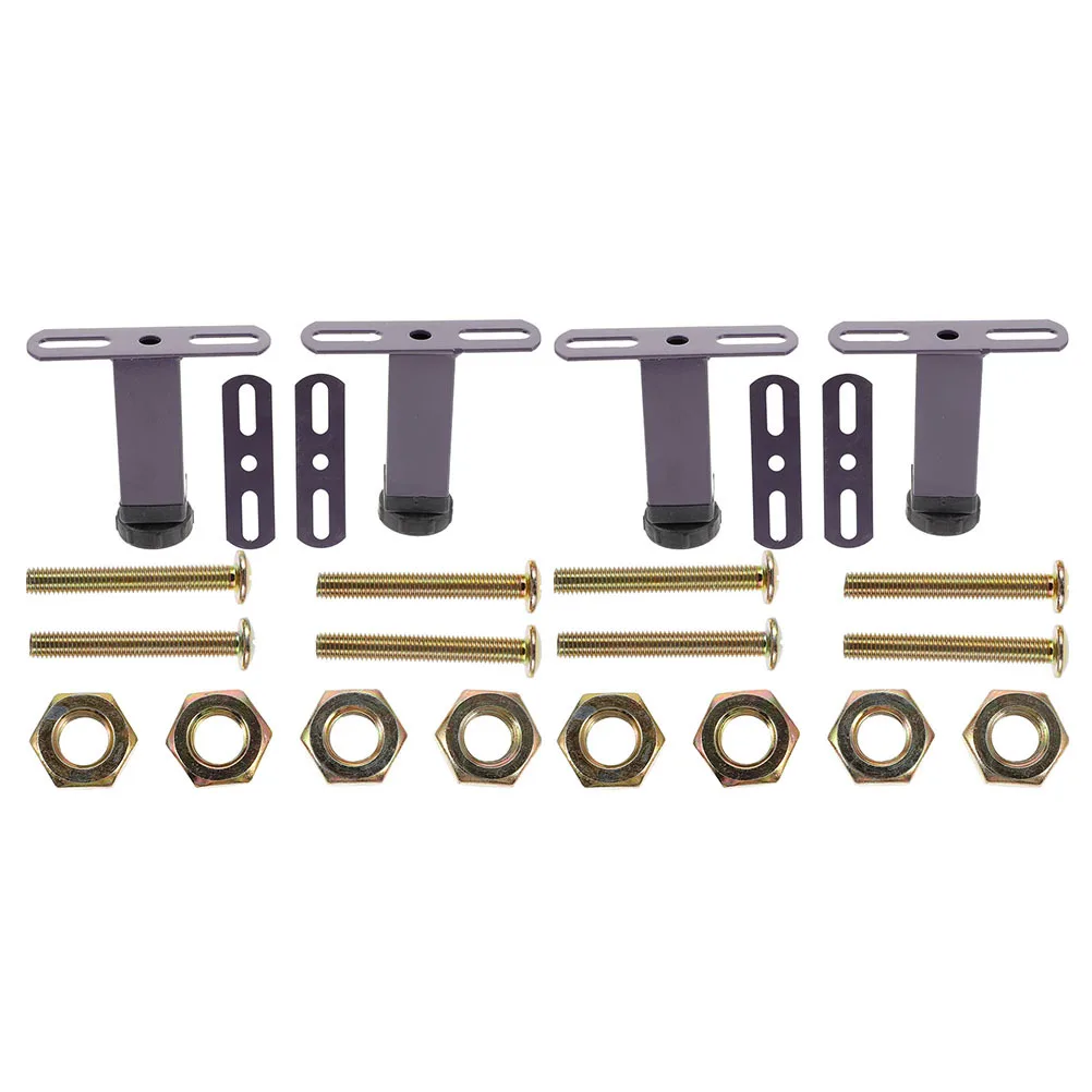 

1 set 1 Set Of Frame Support Legs Adjustable Height Heavy Duty Bed Support For Mattress Foundation Bed Legs Replacement Sturdy