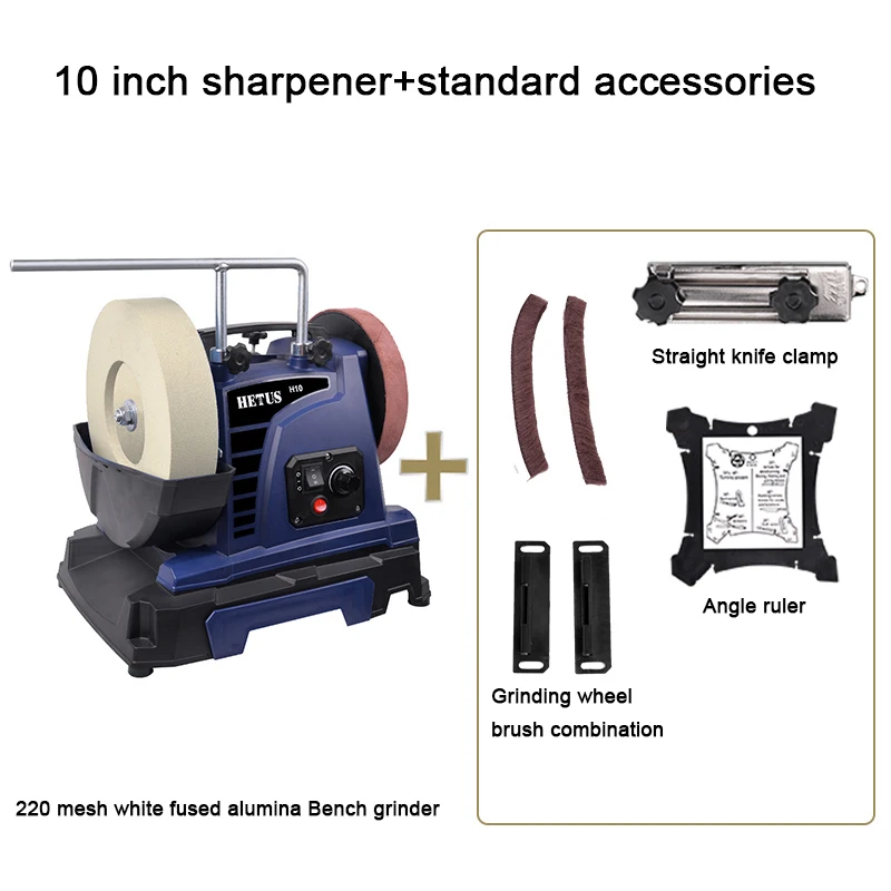 8 Inch Sharpener Woodworking Tools Low-speed Water-cooled Sharpener Machine 200W H8 Electric Knife Grinder Household Desktop