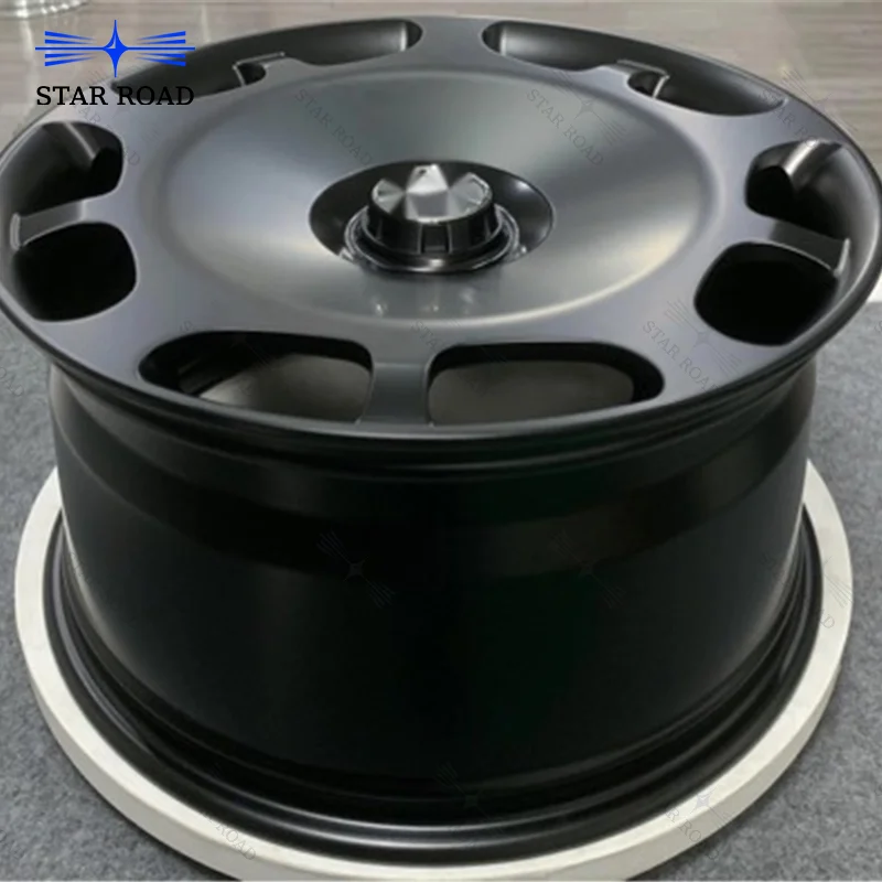 RCSR 5x120 6x139.7 4x130 17 18 19 20 21 22 inch Alloy Passenger Car Forged Wheel Black Rim SUV for KIA Ford Mustang Volkswagen