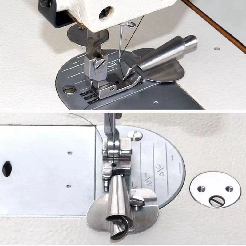 6Pcs Sewing Rolled Hemmer Foot, 5mm-10mm 6 Sizes Wide Rolled Pressure Foot Sewing Machine Presser Foot Hemmer Foot-A51M