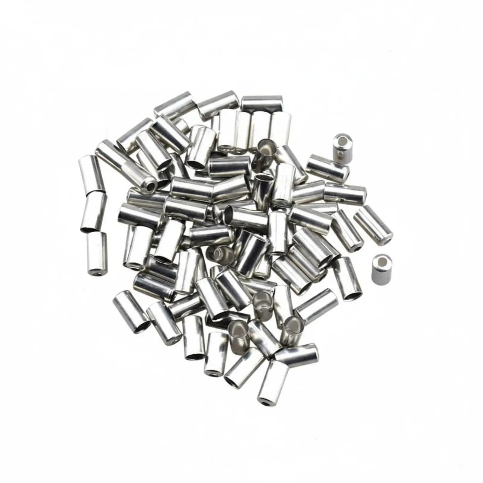 

5mm Wire Housing End Ferrules Versatile Compatibility Bike Brake Wire Housing Ferrules Rust Resistant Long-Lasting for Cyclists