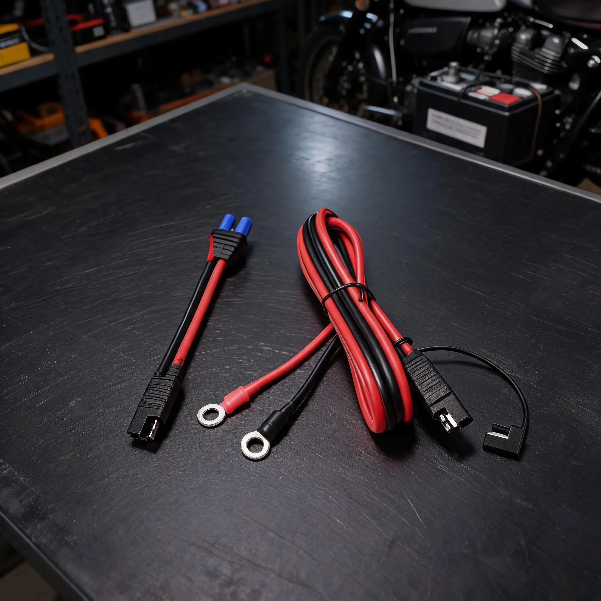 for Quick Release Connector Motorcycle Charging Adapter For Motorcycle Maintenance Flexible Silicone Jacket Rust Resistant