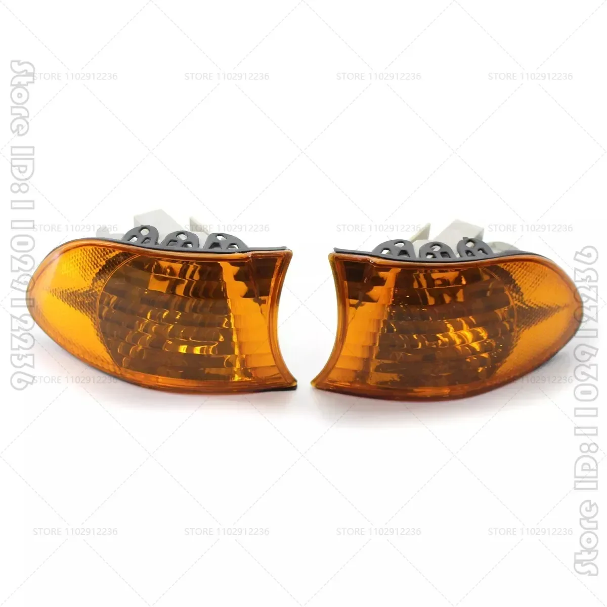 for 1995-2001 E38 BMW 740i 740iL 740iLP 750iL Front Turn Signal Corner Lights Parking Lamps (No Bulbs) 63138379107 63138379108