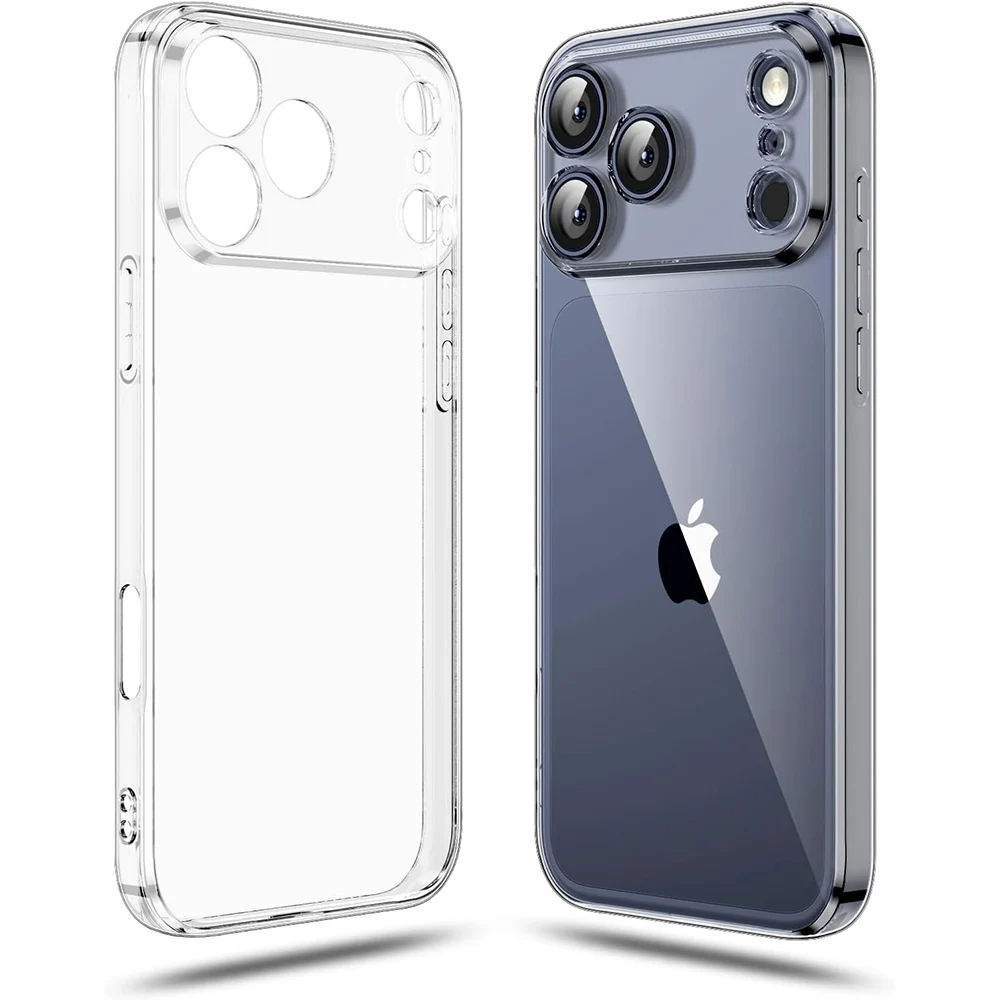 Klare TPU-Hülle für iPhone 17 Air 16E 16E 15 Pro Max 14 Plus 13 Mini 12 11 X XR SE 2022 2020 17Pro 17Air Handyhülle Zubehör