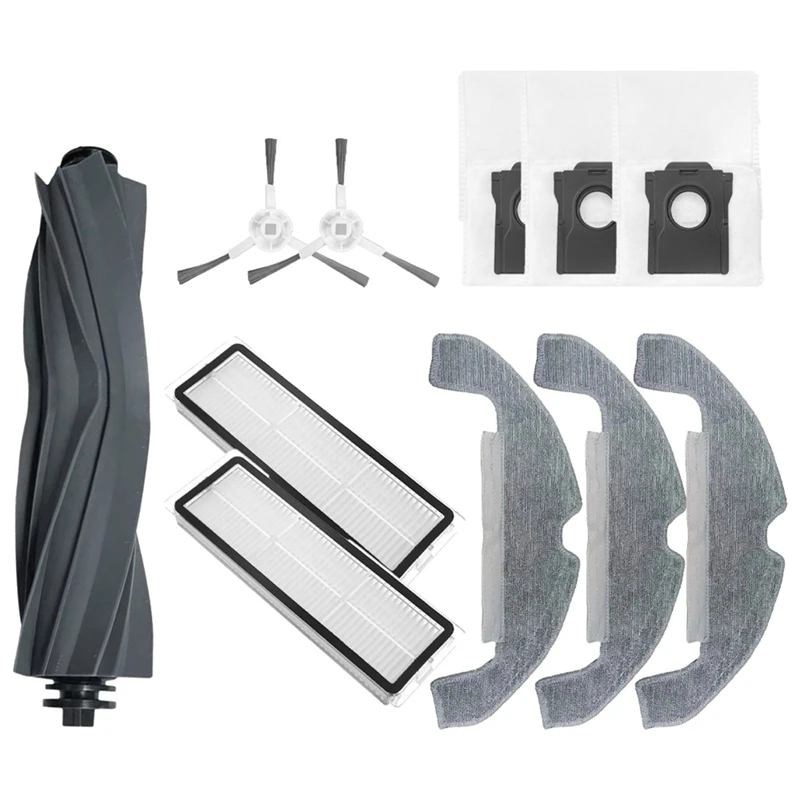 Robô Vácuo Acessórios Saco para Dreame D10 Plus, Gen 2, Escova Lateral Principal, Filtro Hepa, Mop Rag, Peças de Reposição, RLD32GD