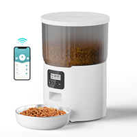 4L Automatic Pet Feeder Smart APP Wi-Fi Automatic Dispenser Stainless Steel Bowl Cats And Dogs With Recording Timing Feeding