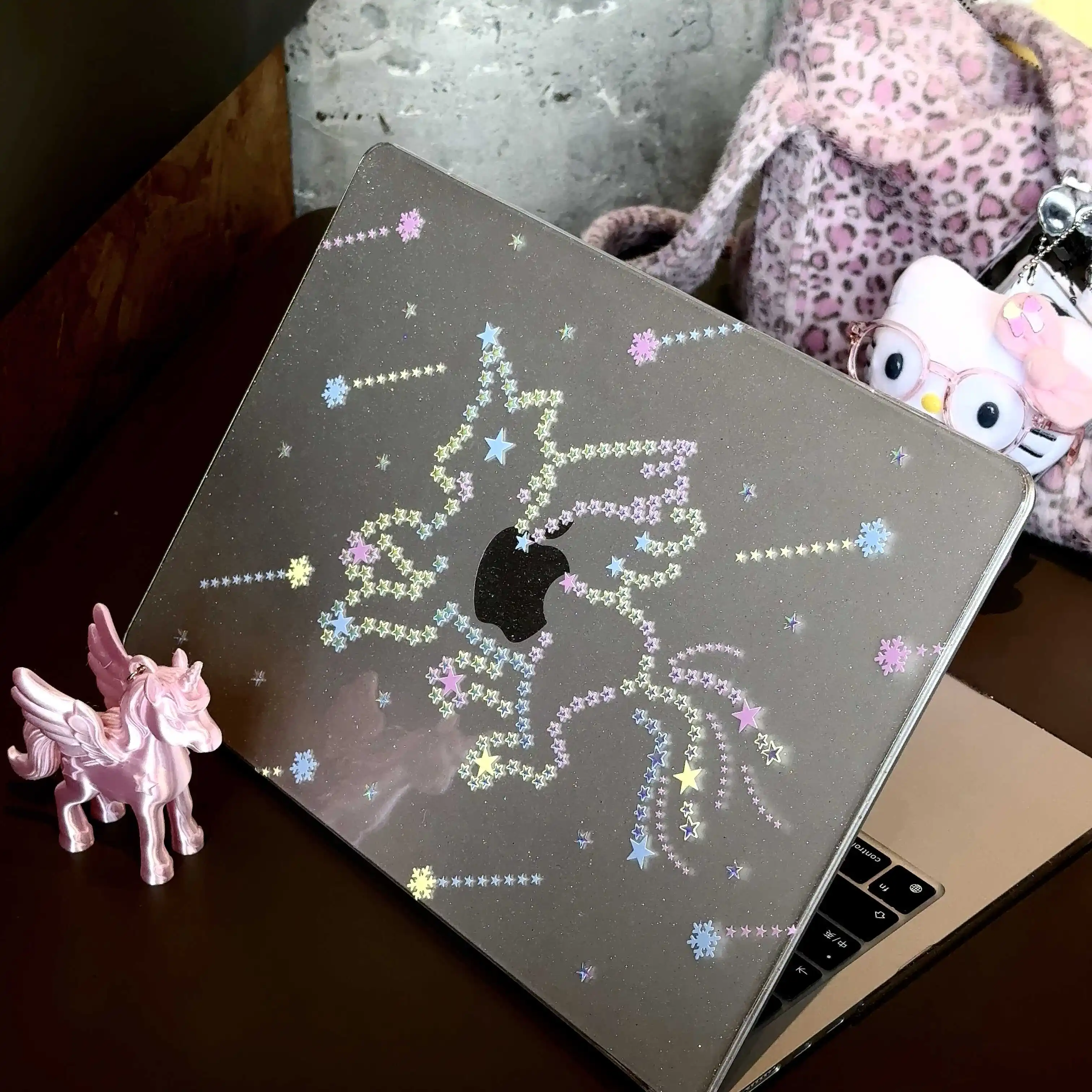 Horse Unicorn Meteor Star Shining Laptop Case For Macbook Air 13.6 M4 NEO 15 M3 Hard Cover For Mac Book Pro 13 M1 M2 14 M4 M5 16