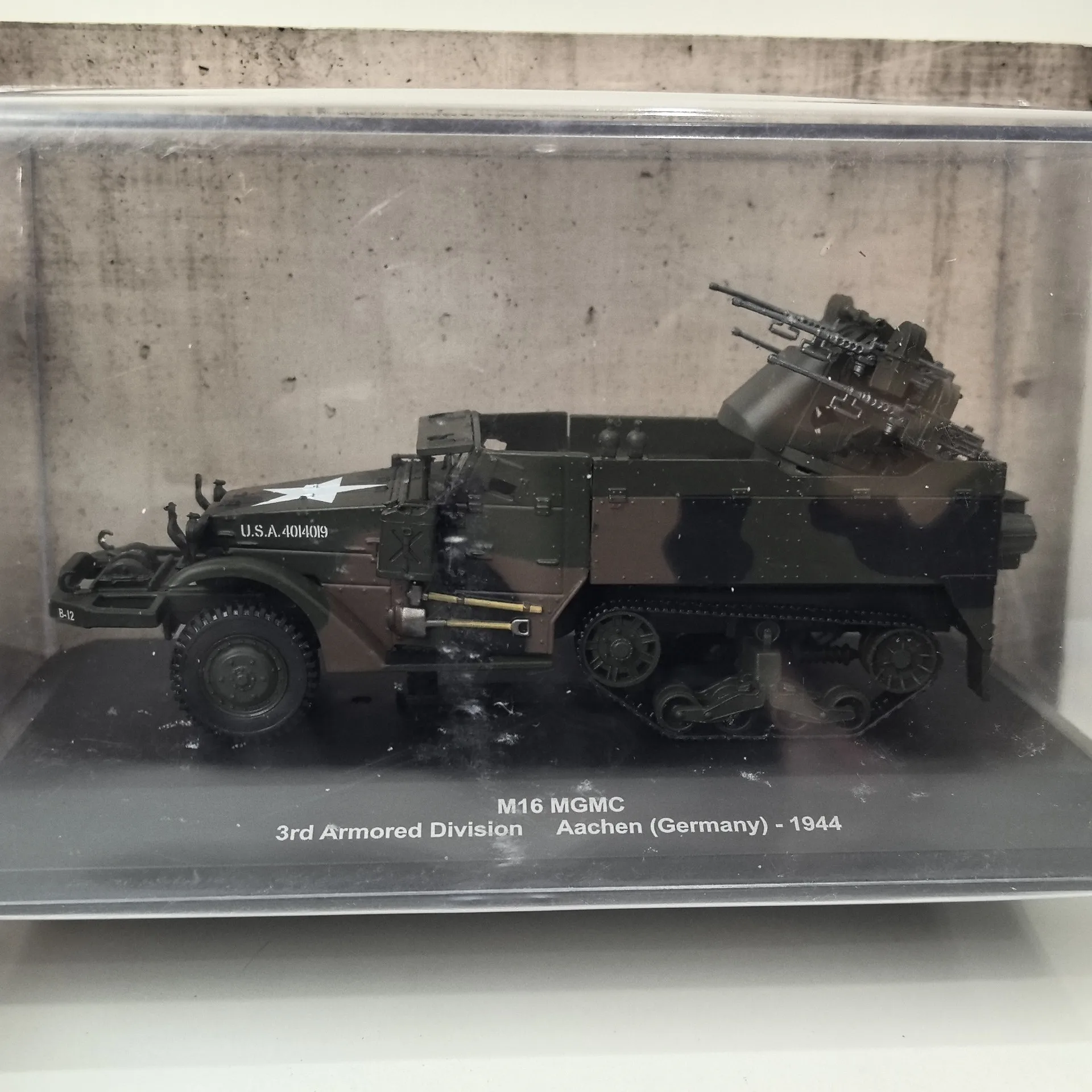 Diecast IXO 1/43 Scale M16 MGMC 1944 Half Track Anti Aircraft Armored Vehicle 42 47 Alloy Car Model
