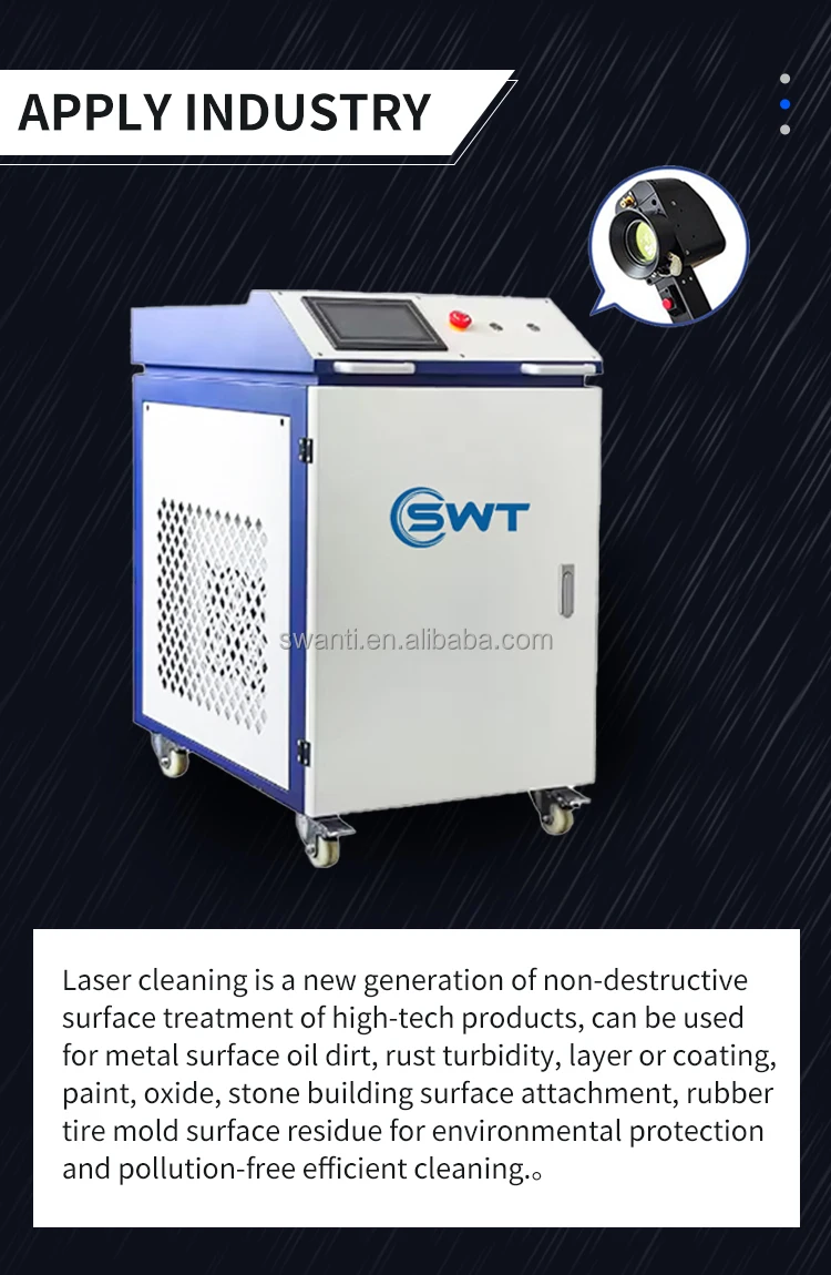 2024 Newst Fiber Continuous Car 1000W Laser Cleaning Machine Pulse Handheld 2000W 3000W Rust Removal Machine For Metal
