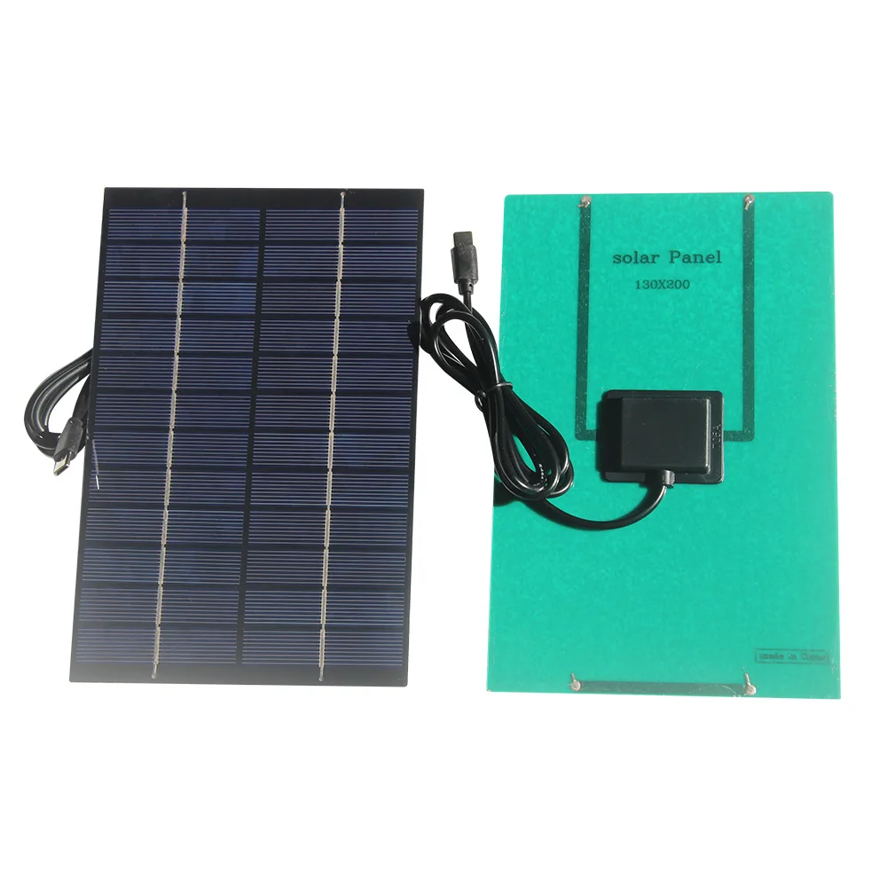 

Портативная солнечная панель 4.2W 12V PET малого размера для зарядки уличных камер видеонаблюдения и светильников, порт Type-C, 200*130 мм
