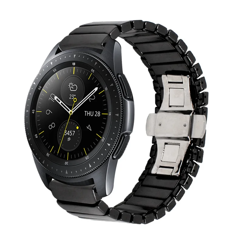 Ceramic strap For Samsung Galaxy watch 3 4 5 Gear S3 Amazfit GTR Luxury watch bracelet wristband For Huawei watch GT2/3 Pro belt