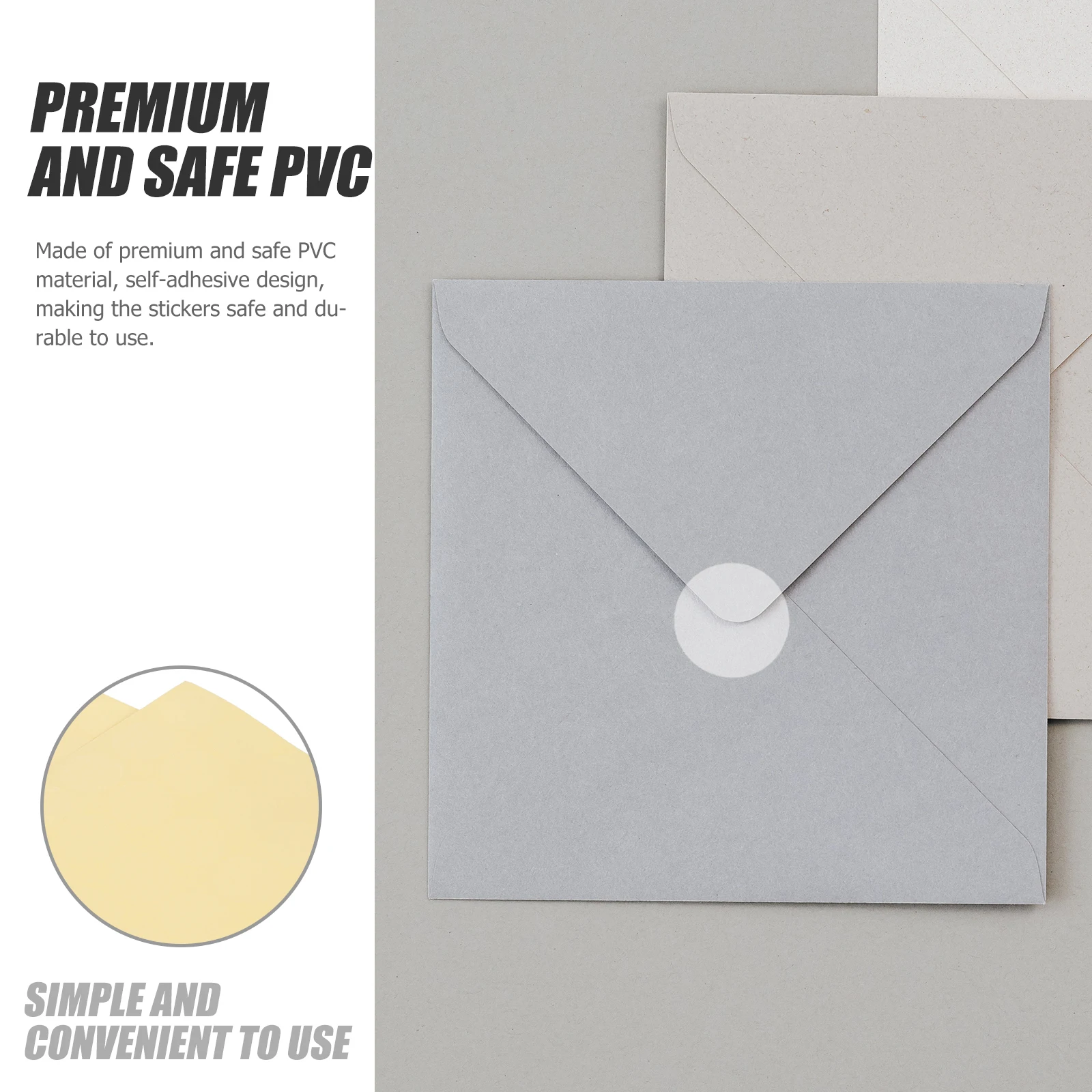 

15 Sheets Waterproof Round Stickers Clear Transparent Circle Labels Pvc Self Adhesive For Envelopes Boxes Files Sealing