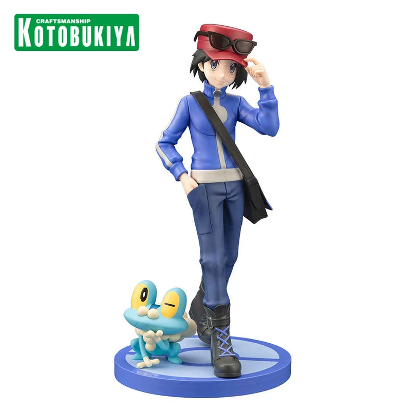 Originale Kotobukiya ARTFX J Pokémon Calem Froakie PVC 20 CENTIMETRI Anime Figura Da Collezione Modello Bambola Statuetta Ornamento Regali