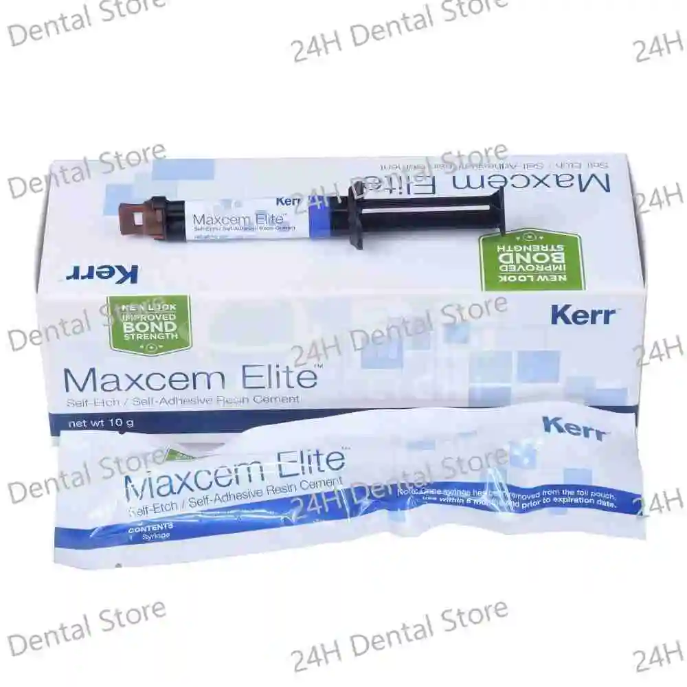 KERR Maxcem Elite Dental Resin Doorplate 33872white&33873Transparent For Restorations Made Of Metal,Ceramic And Resin,5g×2/box