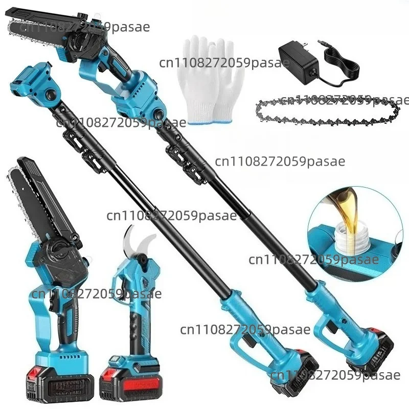 Electric shears lengthened electric pruning shears extended rod 2.5 meters high branch rod high branch shears