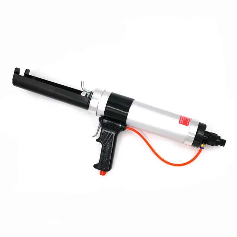 400ml 1:1 Aluminum Pneumatic Dispenser Metal Heavy Duty Air Dual Epoxy Gun Pneumatic Two Component Caulking Gun
