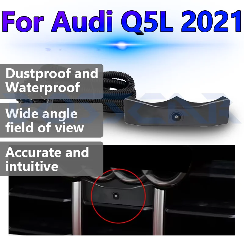 

Для Audi Q5L 2021, автомобильная камера переднего вида OEM AHD 1080P, ночное видение, широкий угол 150 ° Водонепроницаемая система мониторинга парковки