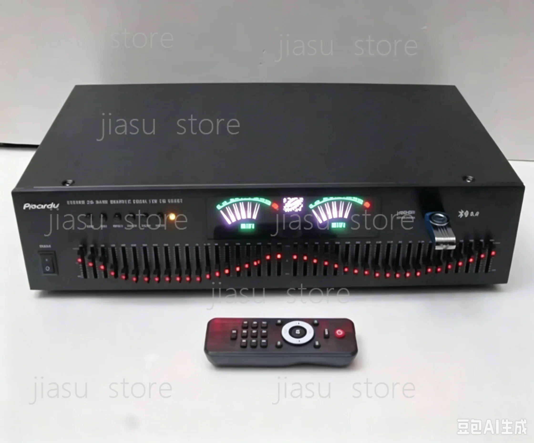5.0 Bluetooth Stereo Audio Card with Remote Control, Dual 20-Band EQ HIFI Equalizer, Treble Mid Bass Tuning
