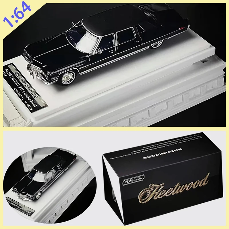 

MK 1:64 Scale Cadi Fleetwood 75 Alloy Car Model Classics Adult Souvenir Gift Static Display