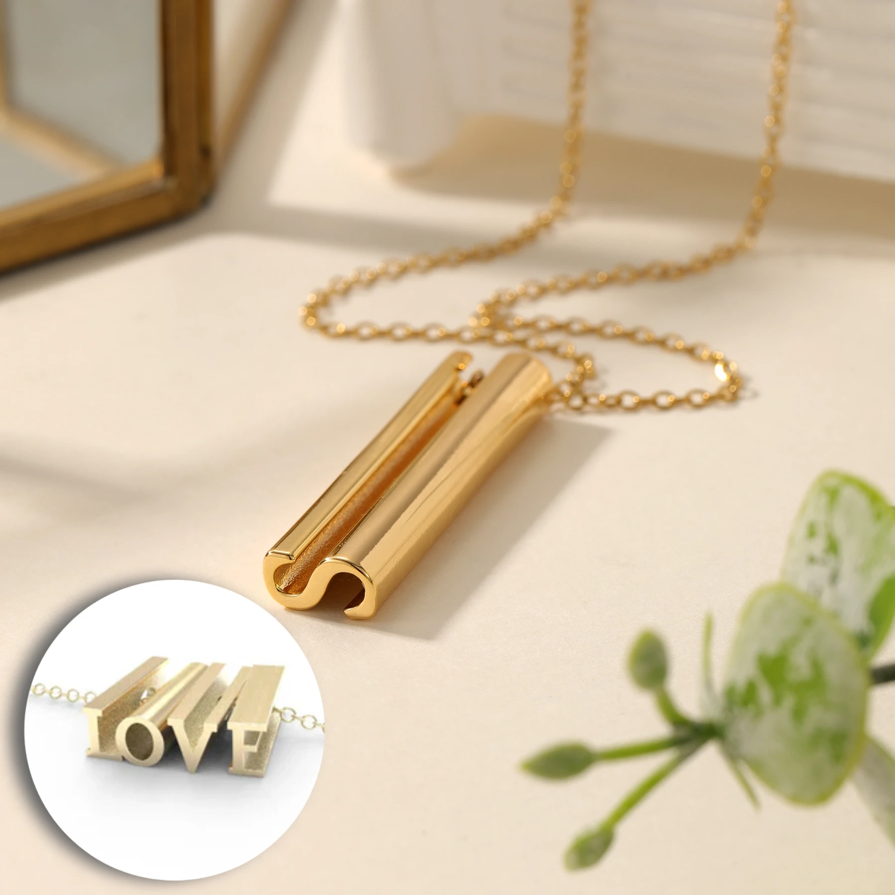 

Новое длинное ожерелье с подвеской на заказ, ожерелье с вертикальными буквами, 3D роскошные ювелирные изделия из нержавеющей стали, индивидуальный подарок