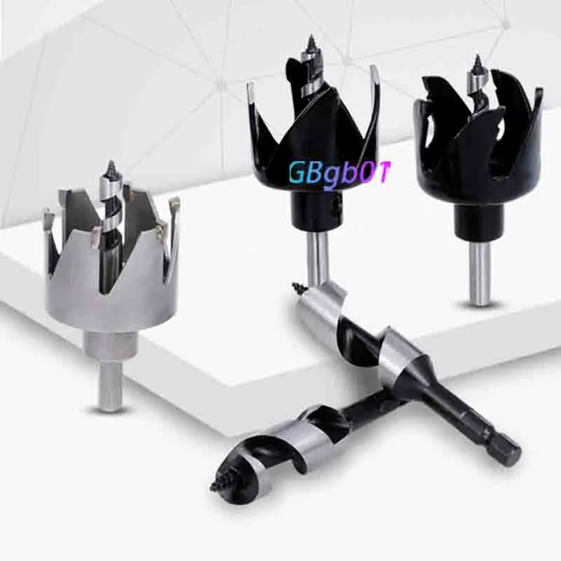 

Carbide 4/5/6-Claw Wood Boring Cutter Set | Spherical Hole Saw | Door Lock Install | Wood Drill Bit Kit | Durable & Precise