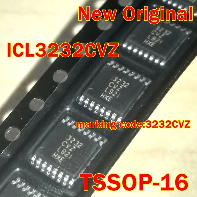 

1Pcs to 100Pcs Icl3232Cvz-T Icl3232Cvz Tssop-16 New Original Marking Code:3232Cvz Rs-232 Transmitters/Receivers