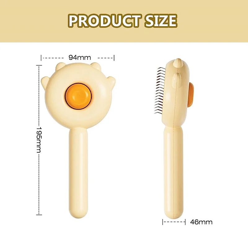 Cat Brush Pet Hair Removal Brush Cat Comb Pet Grooming Brush for Cats Dogs Pets Hair Remover Massages Puppy Kitten Accessories