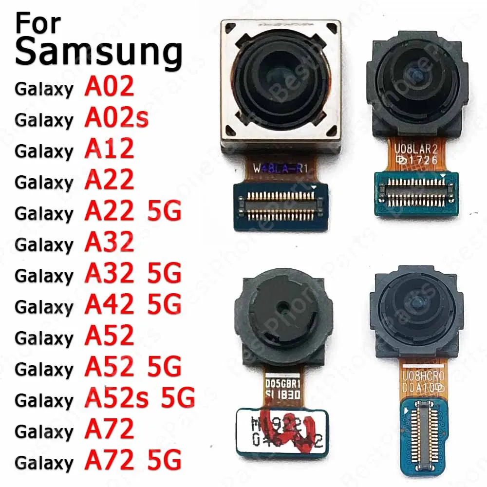 Cámara trasera para Samsung Galaxy A52 A52s A72 A02 A02s A12 A22 A32 A42 5G módulo de cámara trasera repuestos traseros