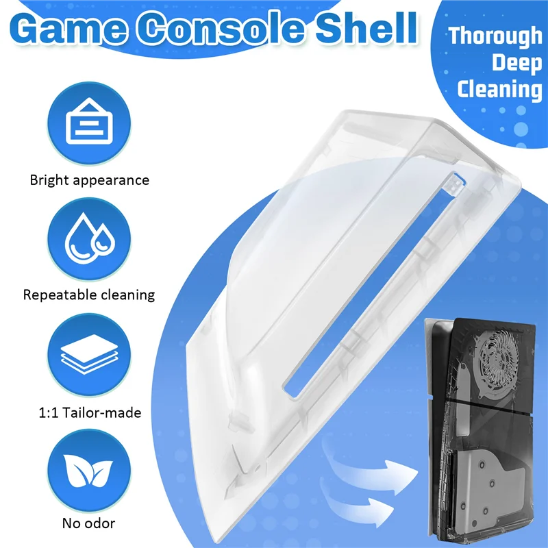 HFES-funda de consola para SONY Playstation PS5, carcasa delgada para consola de unidad óptica, carcasa rígida de repuesto, accesorios