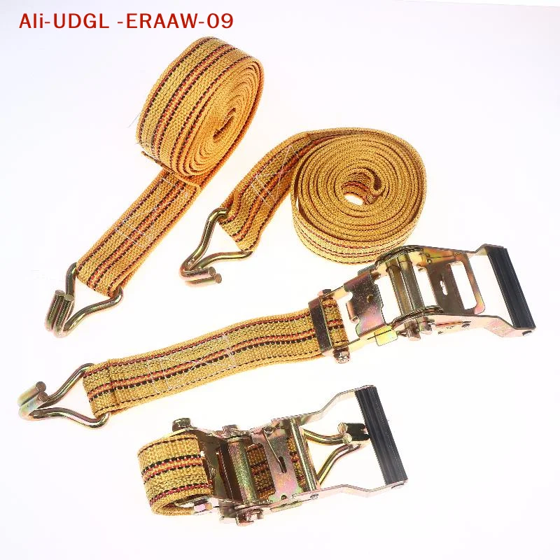 Rugged Dual Hook Ratchet Tie Down Straps 2/3/4/6m for Truck Load Binding and Transportation Security