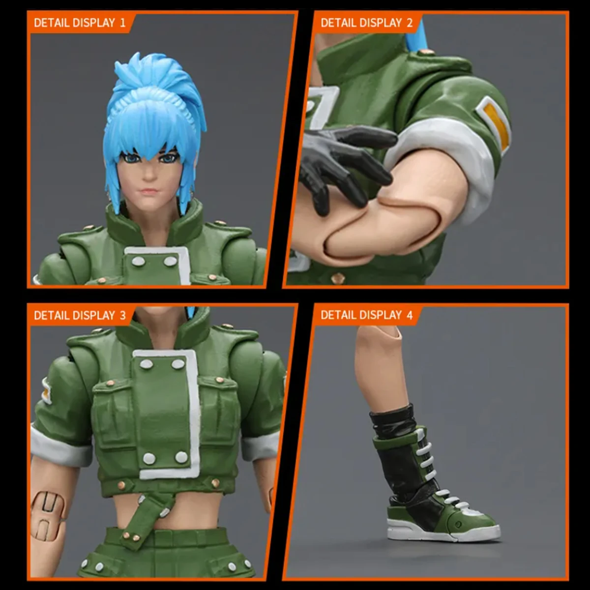 JOYTOY SNK Figurka Akcji 1/18 KOF'98UM Ikari Warriors Team Anime Figurka Leona Heidern/Ralf Jones/Clark Still Model Statua Zabawka