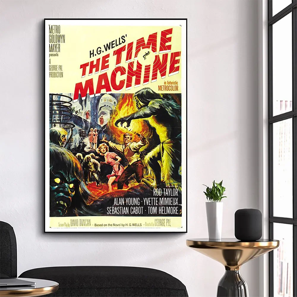 WM3373 The Time Machine Classic Movie HD Silk Fabric Poster Art Decor Indoor Painting Gift