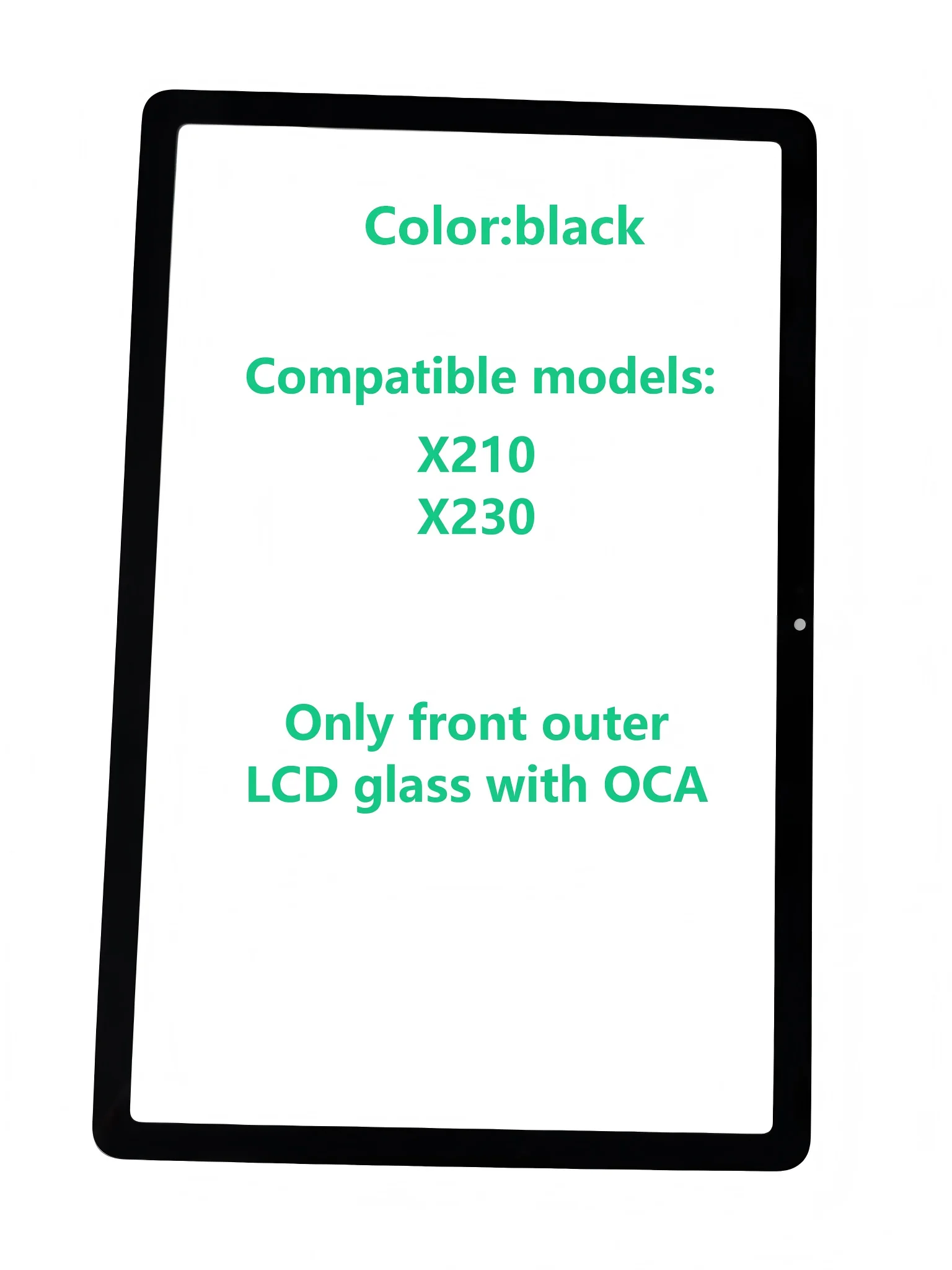 AAA For Samsung Galaxy Tab  A9+ X210 / A11+ X230 SM-X210 SM-X230 Touch Screen Panel Tablet Front Outer Glass Lens With OCA