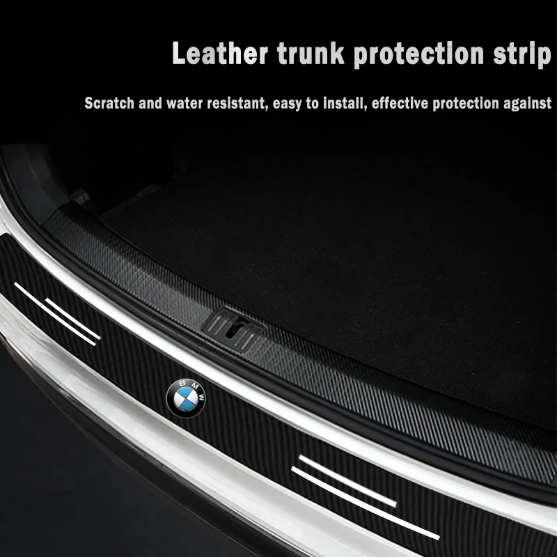 Carbon Fiber Car Trunk Protector Stickers For BMW X1 X3 X4 X5 X7 F10 F20 F30 G20 F15 F16 F34 E90 E91 E92 E93 1 2 3 4 5 7 Series