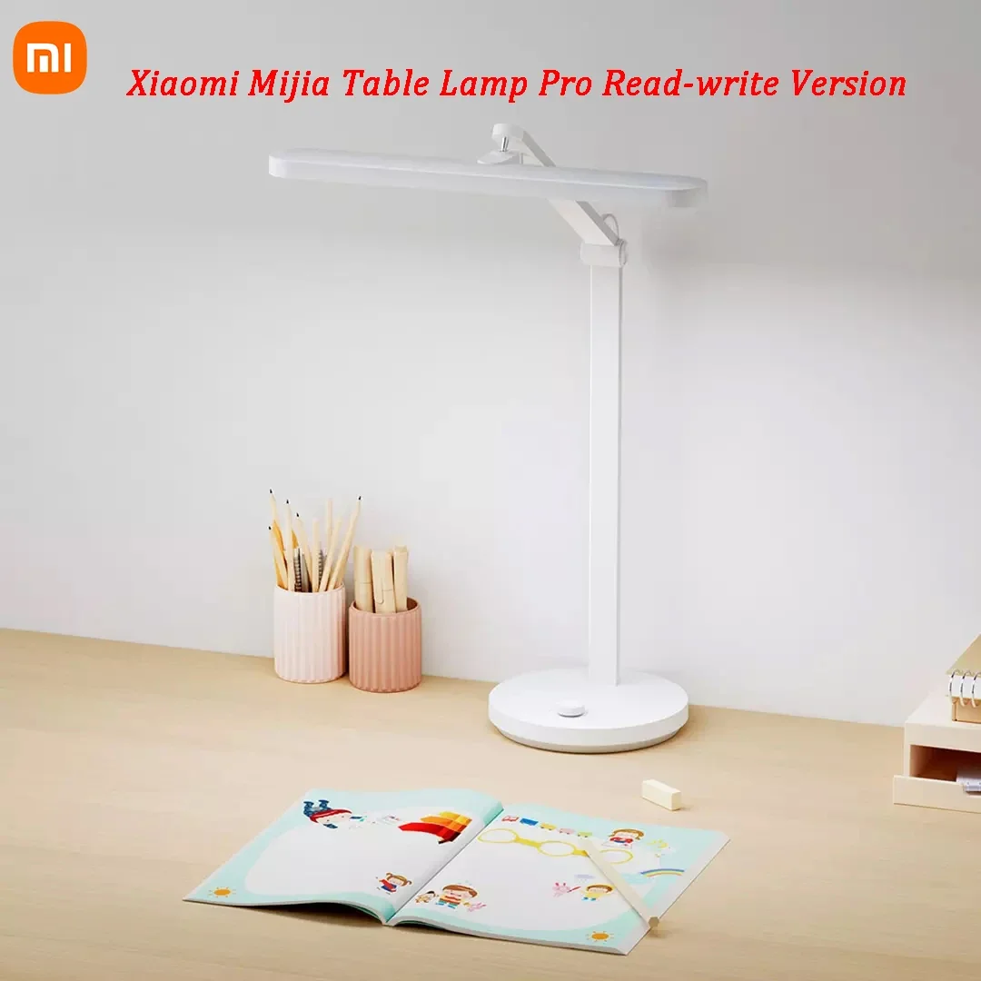 xiaomi mijia pro desk lamp pro versao de leitura e escrita suporte de lampada largo iluminacao aa trabalhar com mijia app protecao ocular 01