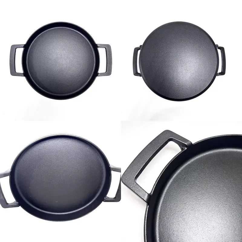 for Best selling custom thickened cast  cookware two ear frying