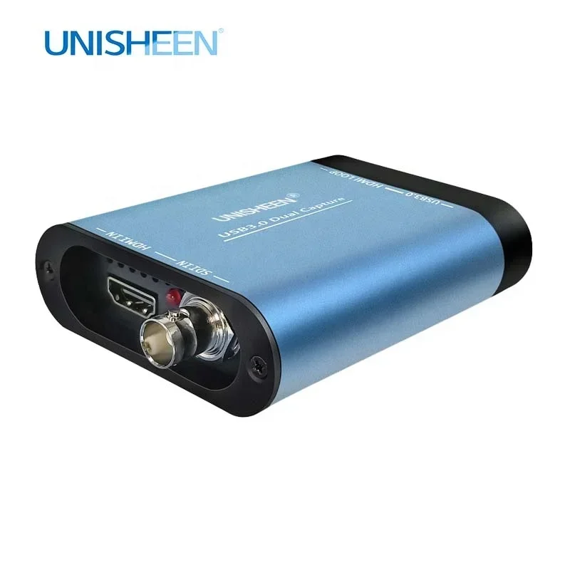 Unisheen لعبة البث المباشر 1080P OBS vMix Wirecast Xsplit USB3.0 60FPS المزدوج SDI HDMI صندوق التقاط الفيديو بطاقة المنتزع #6