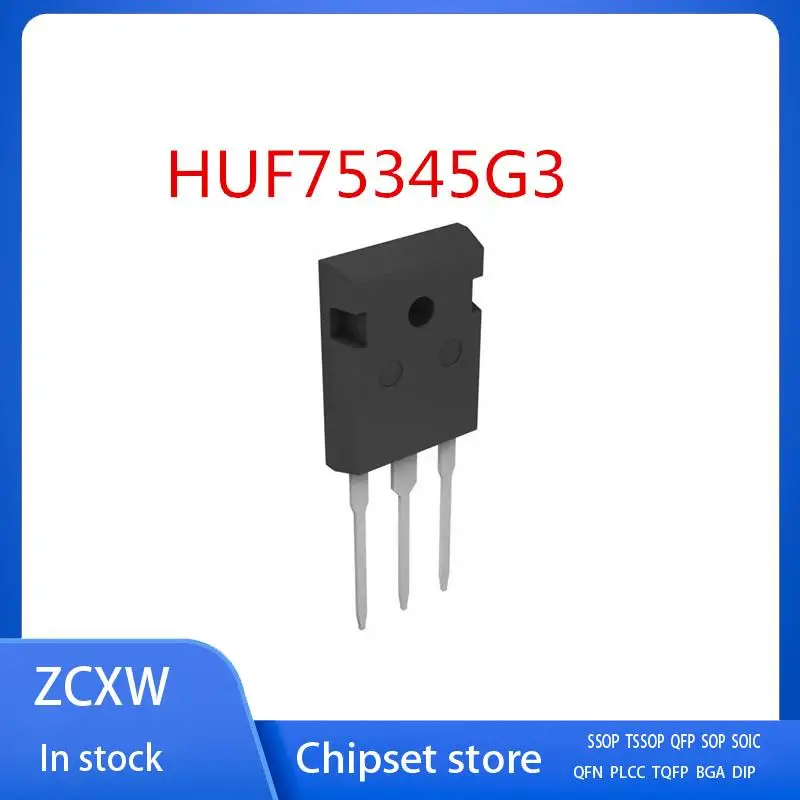 

10PCS/LOT HUF75345G3 HUF75345G 75345G TO-247 75A 55V