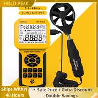 Digital HVAC  Anemometer with Extendable Sensor, Wind Speed Meter with Data Storage 600 Records, Max/Min/Avg, CMM/CFM
