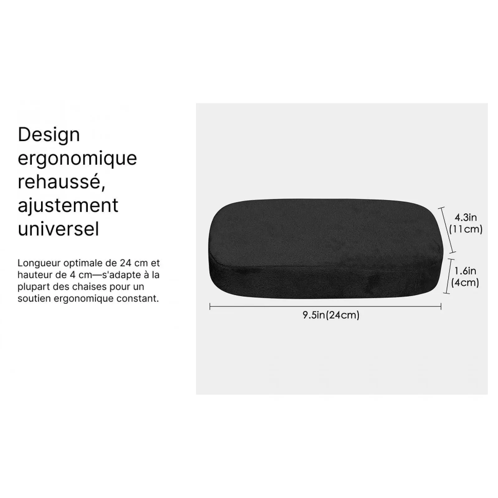 2x Stuhl-Armlehnenpolster, Memory-Schaum, rutschfest, verdickt, für Spielstuhl, Rollstühle, Handgelenkauflage, Gaming-Armlehnenkissen, Armlehnenkissen