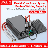 AWithZ UK1 Portable Pedal Spot Welding Machine Type C Rechargeable 18650 Lithium Battery DIY Nickel Sheet Spot Welding Machine