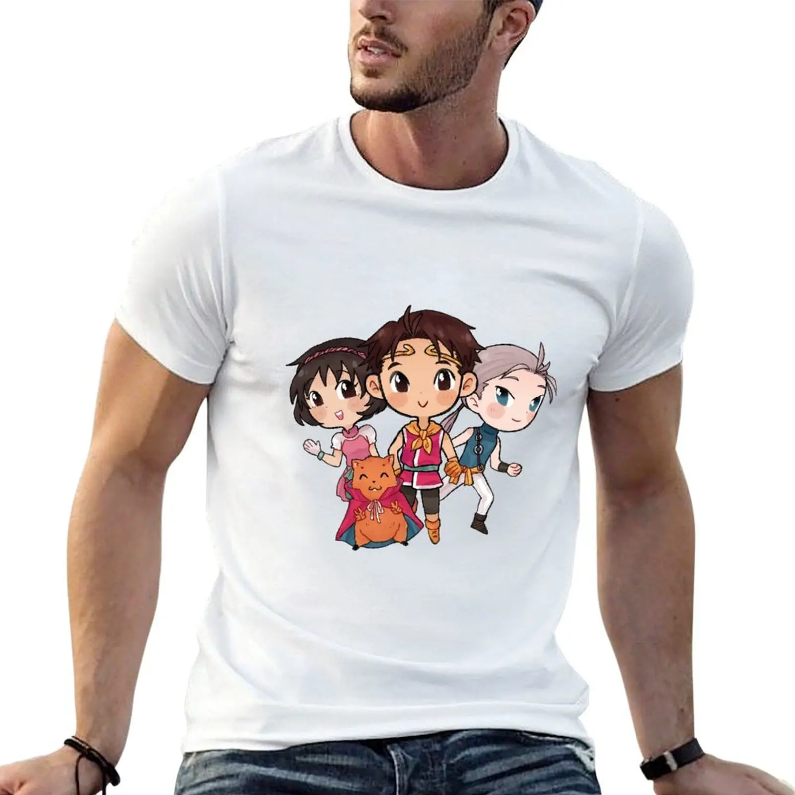 

nanami, riou, jowy T-Shirt t shirt man plain t shirts for man cotton soft man tshirt T-Shirt