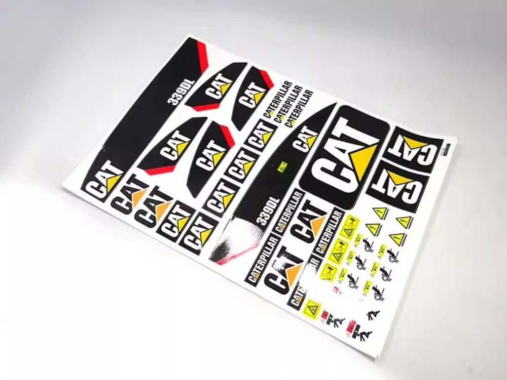 1/14 Hydraulic Excavator Sticker Decals fit Carter Lesu JDM Model 1 14 RC Excavator Remote Control toys