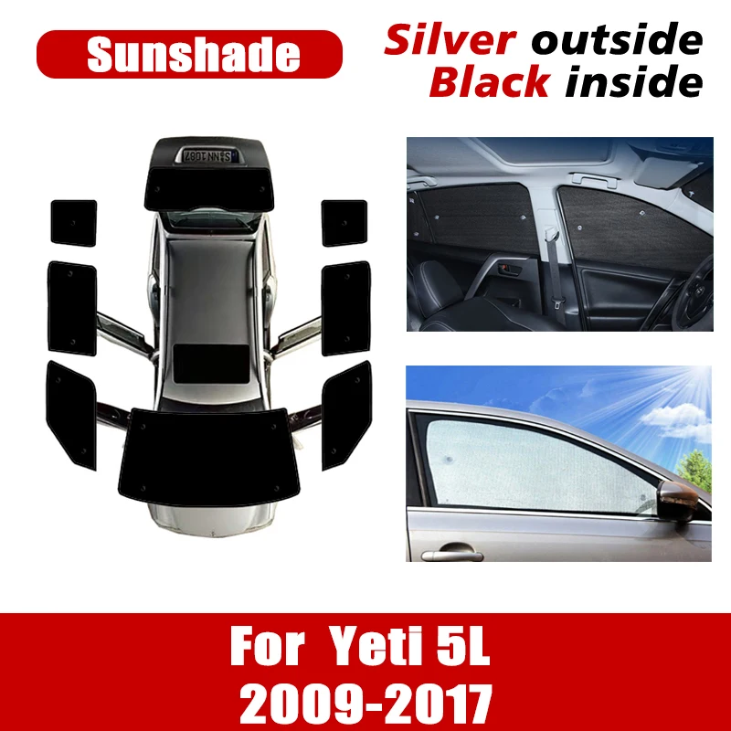 

Car Windshield Visor For Skoda Yeti 5L 2009~2017 Auto Window Anti-UV Sunscreen Covers Coverage Sunshade Car Interior Accessories