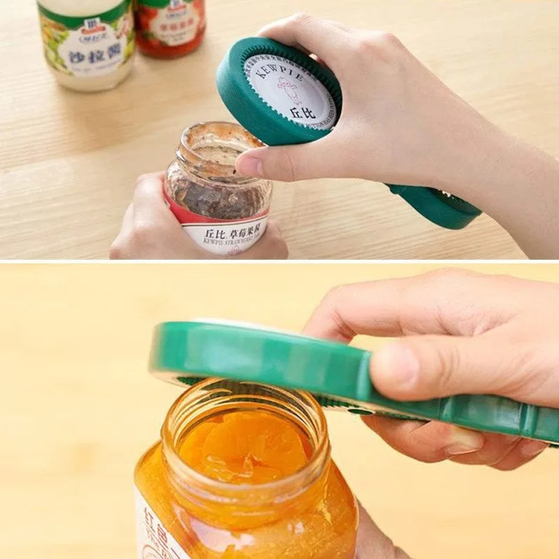 Multi-Functional Silicone Bottle Jar Lid Can Opener portable Anti-slip Screw Cap Jar Bottle Wrench labor-saving lid opening tool