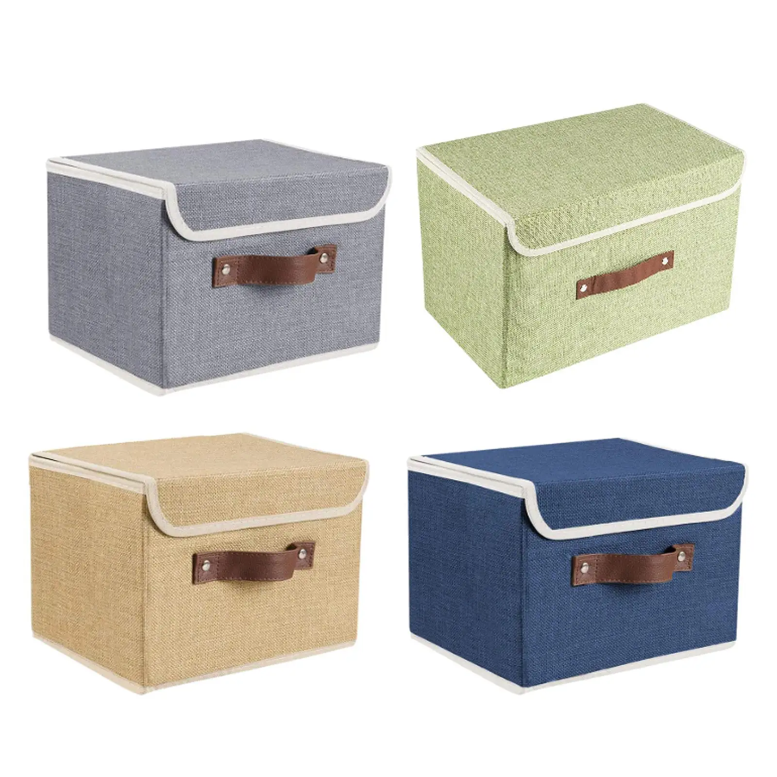 Storage Bin with Lid Kids Toys Organizer for Clothing Sundries Bathroom