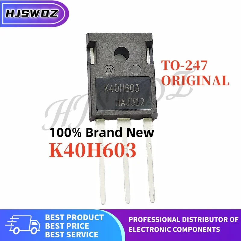 5 unids/lote Original nuevo K40H603 IKW40N60H3 40H603 600V 40A TO-247 IGBT transistor máquina de soldadura de alta potencia en Stock